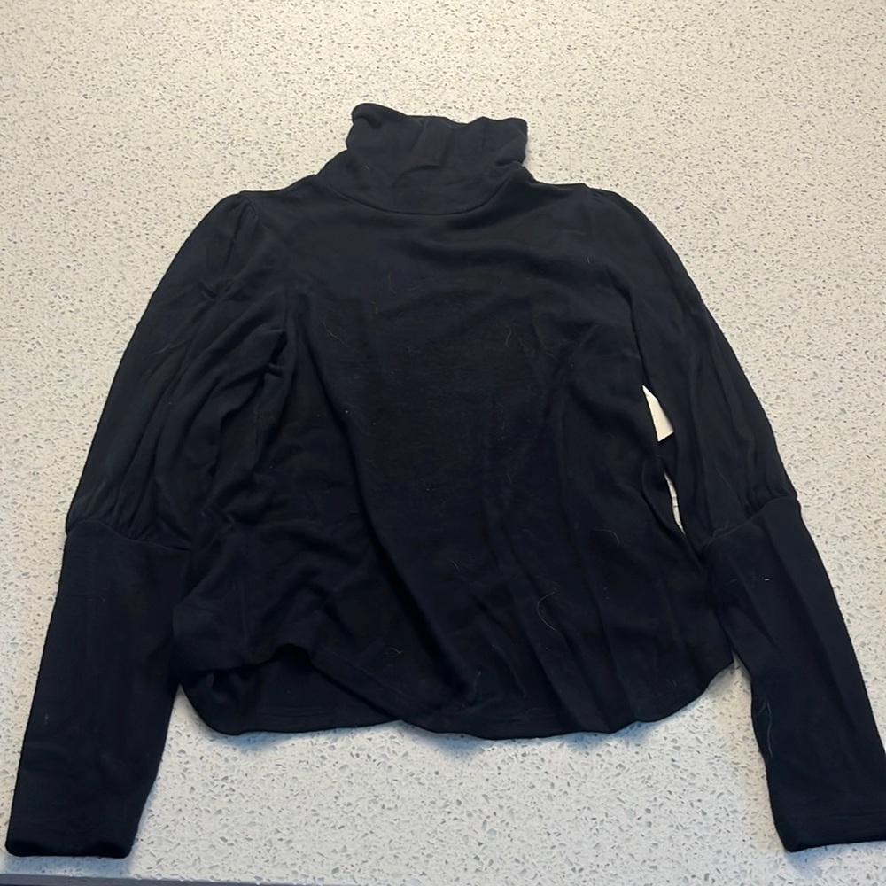 Long sleeve black turtleneck XS Anthropologie